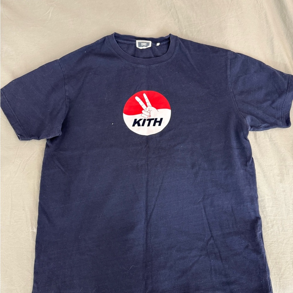Kith Navy Graphic T-Shirt